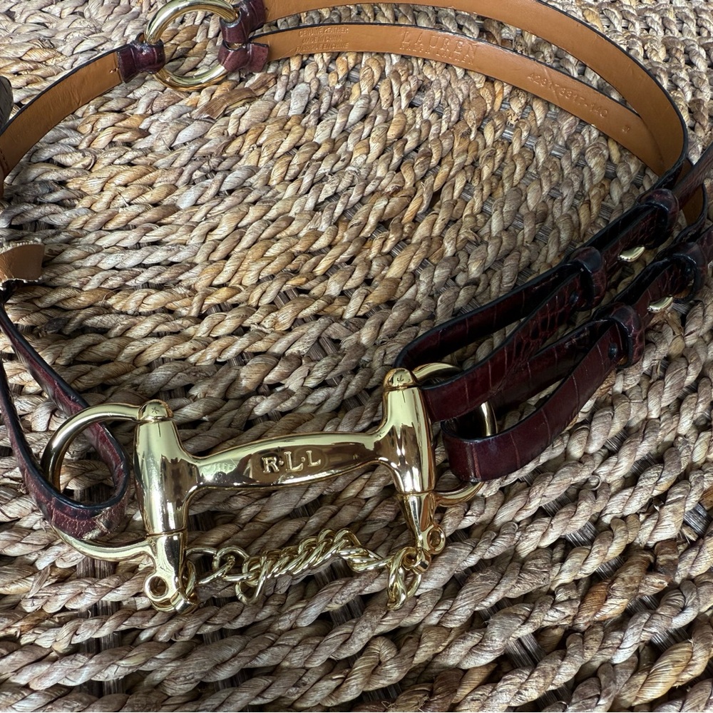 Ralph Lauren Crocodile leather belt